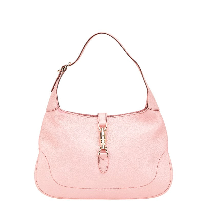 グッチ ニュージャッキー ワンショルダーバッグ ハンドバッグ 137335 ピンク レザー レディース GUCCI 【中古】