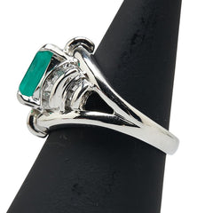 ノーブランド グリーン Pt900 プラチナ エメラルド3.04ct ダイヤ1.03ct リング 指輪 レディース no brand 12号 【中古】