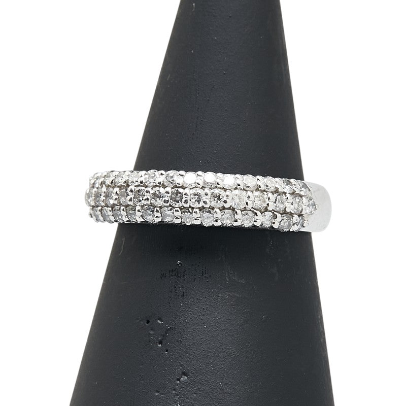 ノーブランド Pt900 プラチナ ダイヤ2.001ct パヴェ リング 指輪 レディース no brand 9号 【中古】