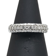 ノーブランド Pt900 プラチナ ダイヤ2.001ct パヴェ リング 指輪 レディース no brand 9号 【中古】