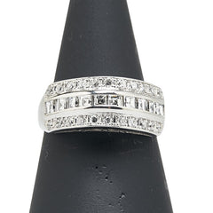 ノーブランド Pt900 プラチナ ダイヤ0.50ct ダイヤ0.31ct リング 指輪 レディース no brand 13号 【中古】