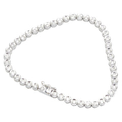 ノーブランド Pt900 プラチナ ダイヤ1.00ct テニス ブレスレット レディース no brand 【中古】