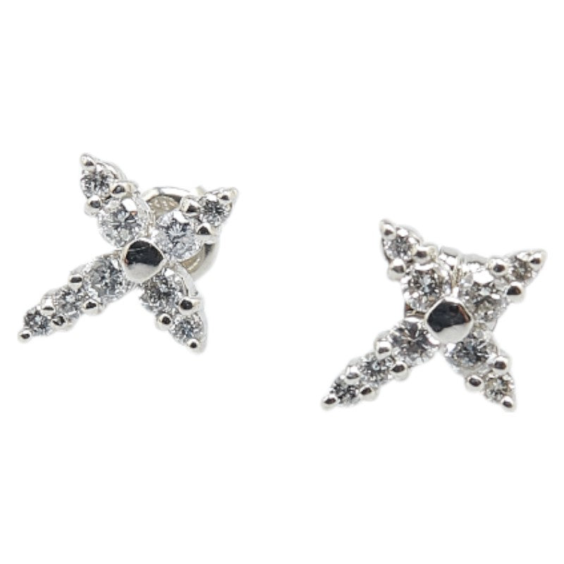 ノーブランド Pt900 プラチナ ダイヤ0.38ct スタッドピアス レディース no brand 【中古】