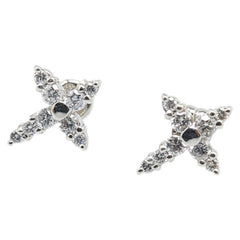 ノーブランド Pt900 プラチナ ダイヤ0.38ct スタッドピアス レディース no brand 【中古】