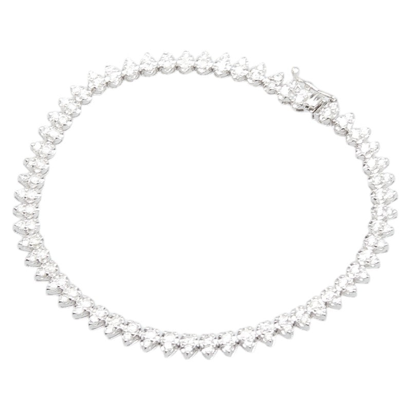 ノーブランド K18WG ホワイトゴールド ダイヤ2.00ct ブレスレット レディース no brand 【中古】