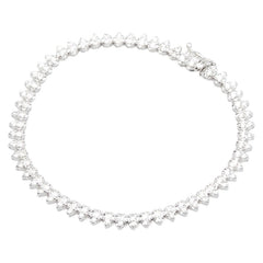 ノーブランド K18WG ホワイトゴールド ダイヤ2.00ct ブレスレット レディース no brand 【中古】