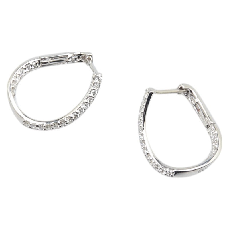 ノーブランド K18WG ホワイトゴールド ダイヤ0.26ct ピアス レディース no brand 【中古】