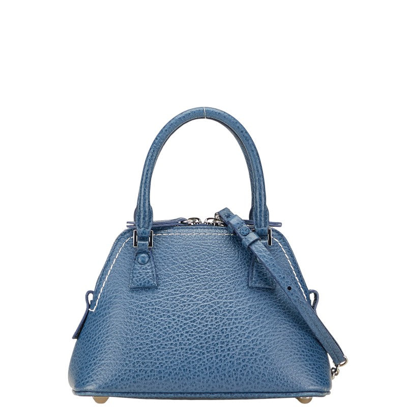 マルタンマルジェラ メゾンマルジェラ ハンドバッグ ショルダーバッグ 2WAY ブルー レザー レディース MARTIN MARGIELA 【中古】