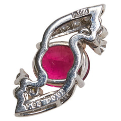 Pt900 プラチナ トルマリン1.94ct ダイヤ0.32ct ペンダントトップ レディース 【中古】