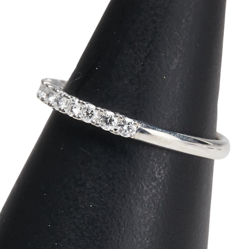 K18WG ホワイトゴールド ダイヤ0.30ct ハーフエタニティ リング 指輪 レディース 9号 【中古】