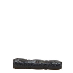 ディオール カナージュ カロ ダリアウォレット 二つ折り財布 ブラック レザー レディース Dior 【中古】