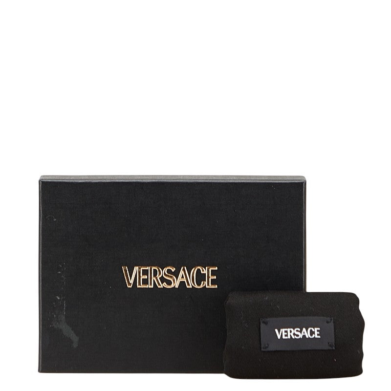 ヴェルサーチェ メデューサ 二つ折り財布 アイボリー ホワイト レザー レディース VERSACE 【中古】