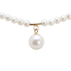 ノーブランド K18YG イエローゴールド パール ネックレス レディース no brand 【中古】