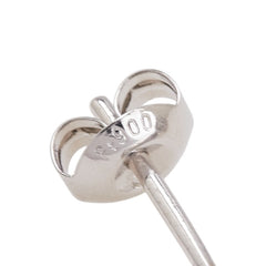 ノーブランド K18WG ホワイトゴールド ダイヤ0.6ct 花 フラワー モチーフ スタッドピアス レディース no brand 【中古】