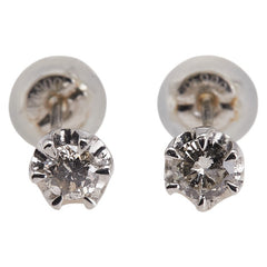 ノーブランド Pt900 プラチナ ダイヤ0.3ct スタッドピアス レディース no brand 【中古】