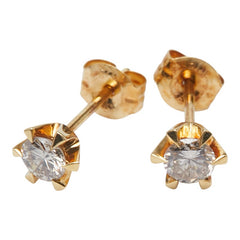 ノーブランド K18 ゴールド ダイヤ0.24ct ピアス レディース no brand 【中古】