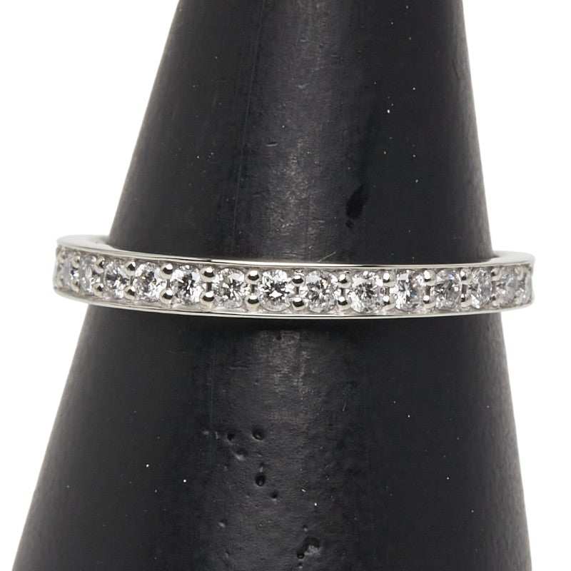 ノーブランド K18WG ホワイトゴールド ダイヤ0.25ct ハーフエタニティリング 指輪 レディース no brand 13号 【中古】