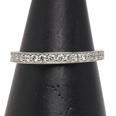 ノーブランド K18WG ホワイトゴールド ダイヤ0.25ct ハーフエタニティリング 指輪 レディース no brand 13号 【中古】