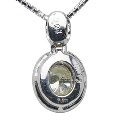 ノーブランド Pt900 プラチナ Pt850 プラチナ ダイヤ0.50ct ダイヤ0.04ct ネックレス レディース no brand 【中古】