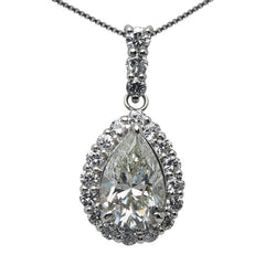 ノーブランド Pt900 プラチナ Pt850 プラチナ ダイヤ1.014ct ダイヤ0.25ct ダイヤ0.09ct ネックレス レディース no brand 【中古】