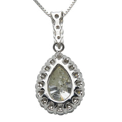 ノーブランド Pt900 プラチナ Pt850 プラチナ ダイヤ1.014ct ダイヤ0.25ct ダイヤ0.09ct ネックレス レディース no brand 【中古】