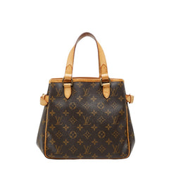 ルイ ヴィトン モノグラム バティニョール ハンドバッグ M51156 ブラウン PVC レザー レディース LOUIS VUITTON 【中古】