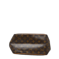 ルイ ヴィトン モノグラム バティニョール ハンドバッグ M51156 ブラウン PVC レザー レディース LOUIS VUITTON 【中古】