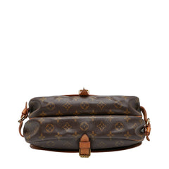 ルイ ヴィトン モノグラム ソミュール30 斜め掛け ショルダーバッグ M42256 ブラウン PVC レザー レディース LOUIS VUITTON 【中古】