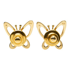 ミキモト K18 ゴールド パール5.4mm バタフライ 蝶々 モチーフ ピンブローチ レディース MIKIMOTO 【中古】