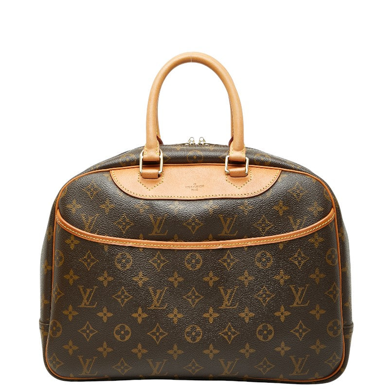 ルイ ヴィトン モノグラム ドーヴィル ハンドバッグ M47270 ブラウン PVC レザー レディース LOUIS VUITTON 【中古】