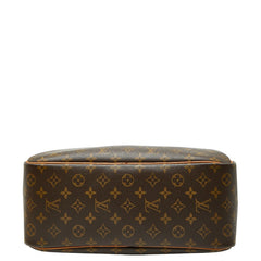 ルイ ヴィトン モノグラム ドーヴィル ハンドバッグ M47270 ブラウン PVC レザー レディース LOUIS VUITTON 【中古】