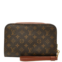 ルイ ヴィトン モノグラム オルセー クラッチバッグ セカンドバッグ M51790 ブラウン PVC レザー レディース LOUIS VUITTON 【中古】