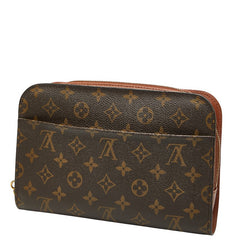 ルイ ヴィトン モノグラム オルセー クラッチバッグ セカンドバッグ M51790 ブラウン PVC レザー レディース LOUIS VUITTON 【中古】