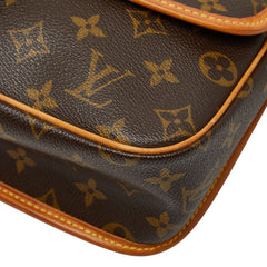 ルイ ヴィトン モノグラム ソローニュ 斜め掛け ショルダーバッグ M42250 ブラウン PVC レザー レディース LOUIS VUITTON 【中古】