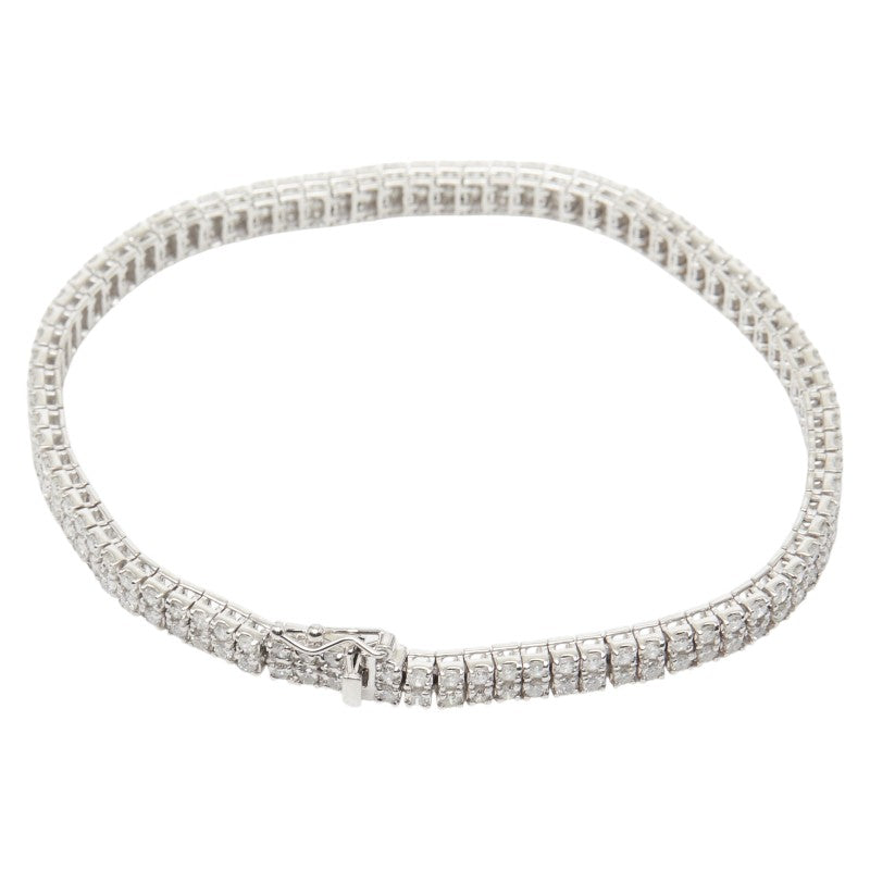Pt850 プラチナ ダイヤ3.00ct テニスブレスレット ブレスレット レディース 【中古】