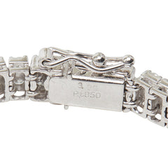 Pt850 プラチナ ダイヤ3.00ct テニスブレスレット ブレスレット レディース 【中古】