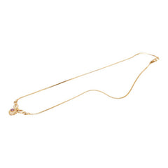 K18YG イエローゴールド ルビー0.25ct ダイヤ0.30ct ネックレス レディース 【中古】