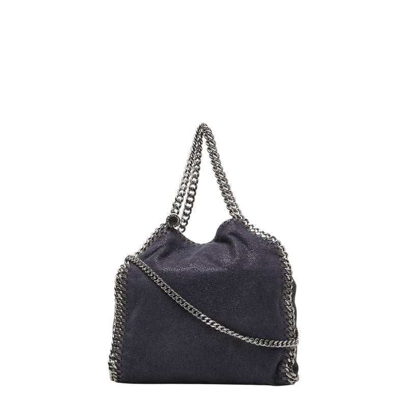 ステラマッカートニー ファラベラ チェーン ハンドバッグ ショルダーバッグ ネイビー ポリエステル レディース Stella McCartney 【中古】