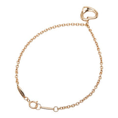 ティファニー K18PG ピンクゴールド オープンハート ブレスレット レディース TIFFANY&Co. 【中古】