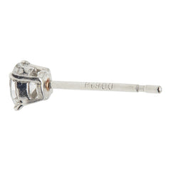 Pt900 プラチナ ダイヤ0.38ct スタッドピアス ピアス レディース 【中古】