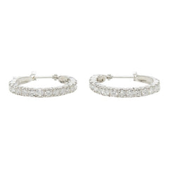 Pt900 プラチナ ダイヤ1.00ct フルエタニティピアス ピアス レディース 【中古】
