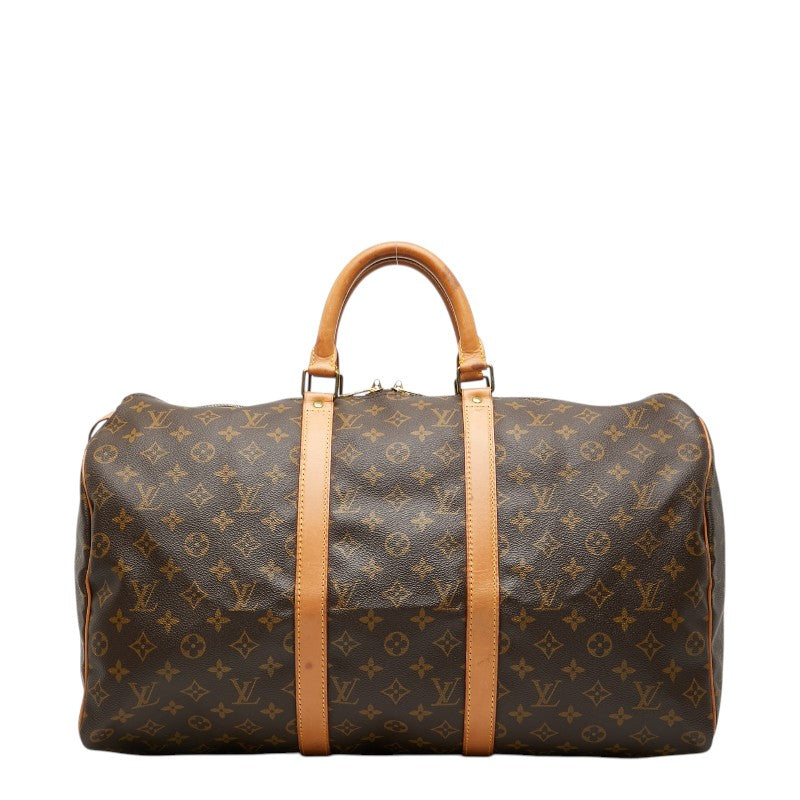 ルイ ヴィトン モノグラム キーポル45 ボストンバッグ ハンドバッグ M41428 ブラウン PVC レザー レディース LOUIS VUITTON 【中古】