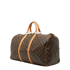 ルイ ヴィトン モノグラム キーポル45 ボストンバッグ ハンドバッグ M41428 ブラウン PVC レザー レディース LOUIS VUITTON 【中古】