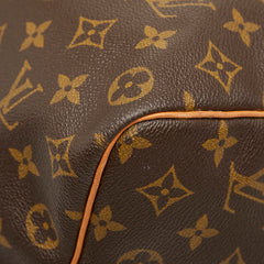ルイ ヴィトン モノグラム キーポル45 ボストンバッグ ハンドバッグ M41428 ブラウン PVC レザー レディース LOUIS VUITTON 【中古】