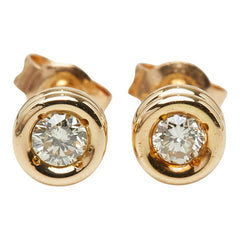 K18YG イエローゴールド ダイヤ0.20ct スタッドピアス ピアス レディース 【中古】