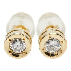 K18YG イエローゴールド ダイヤ0.28ct スタッドピアス ピアス レディース 【中古】