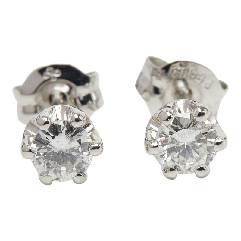 Pt900 プラチナ Pt850 プラチナ ダイヤ0.36ct ピアス レディース 【中古】