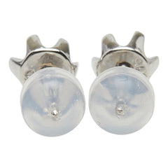 Pt900 プラチナ ダイヤ0.30ct フラワーモチーフ ピアス レディース 【中古】