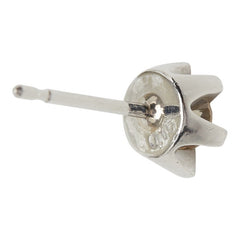 Pt900 プラチナ ダイヤ0.30ct フラワーモチーフ ピアス レディース 【中古】