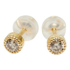 K18YG イエローゴールド ダイヤ0.30ct スタッドピアス ピアス レディース 【中古】